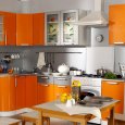 Угловая кухня из пластика-2