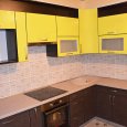 Угловая кухня из пластика-38
