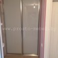 Встроенный шкаф-купе в коридоре + двери из лакобеля